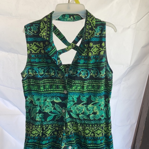 Floor length sleeveless dress - Picture 4 of 5